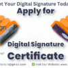 Apply for Digital Signature Certificate – Upfront Store & Care4Sign. Get your DSC today. Contact via WhatsApp, email, or visit our website.
