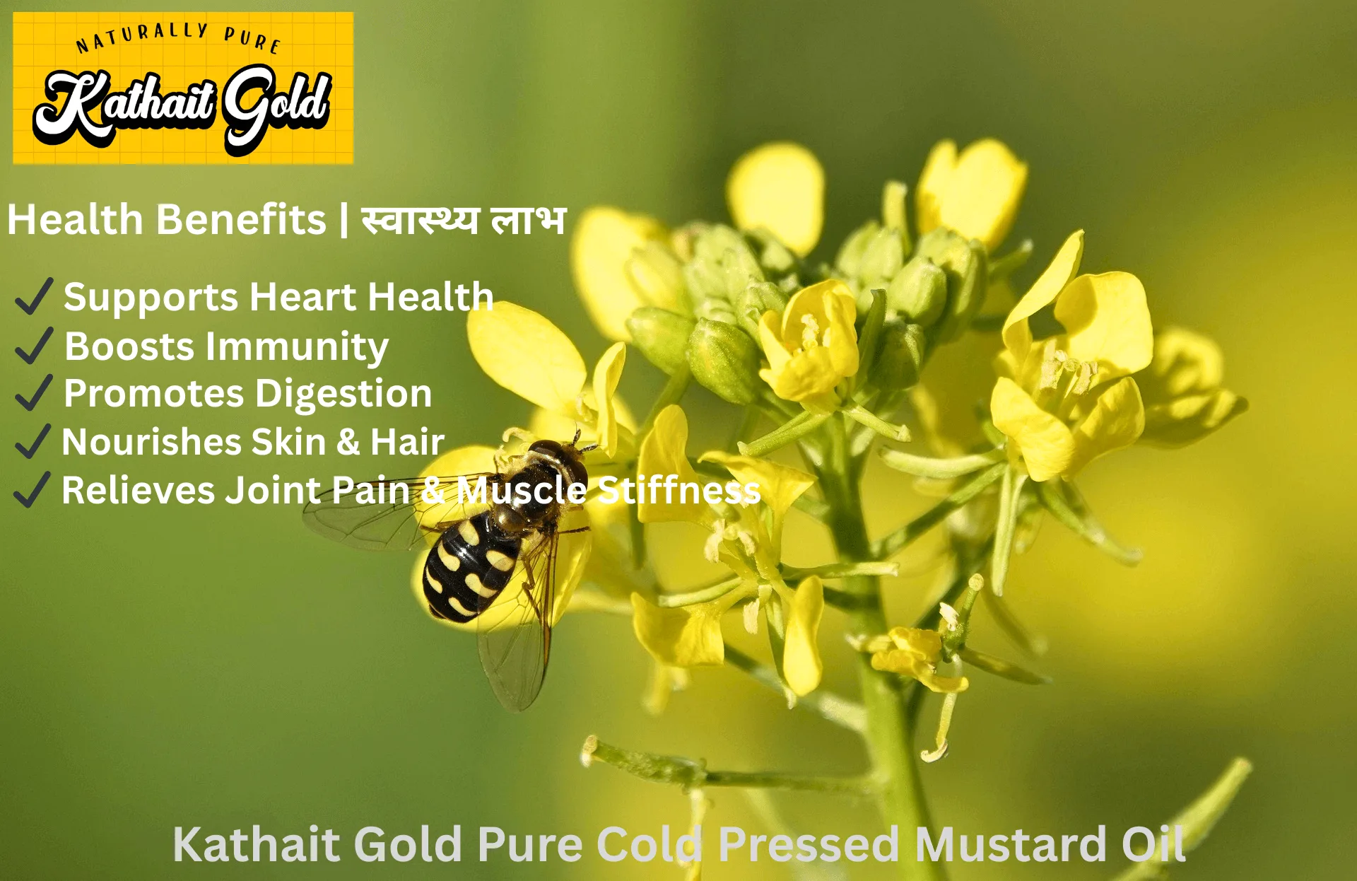 Kathait Gold Pure Cold Pressed Black Mustard Oil (1L) 3 Buy K.G Pure Cold Pressed Black Mustard Oil