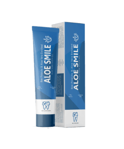 Aloesmile Tooth Gel 100gm – Herbal fluoride-free toothpaste enriched with Aloe Vera and Bee Propolis for natural oral care. Pack and tube displayed.