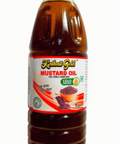 Kathait Gold Pure Cold Pressed Mustard Oil 1 Litre Bottle